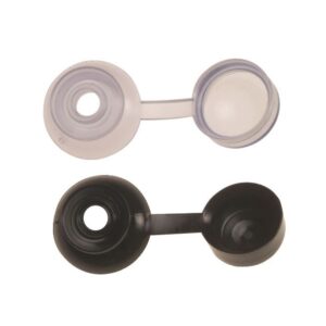 Cap & Washer Hinged Clear