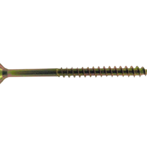 Single Thread Pozi Chipboard Screw Yellow Zinc