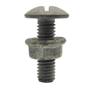 Tray Bolt and serrated Flange nut Galv