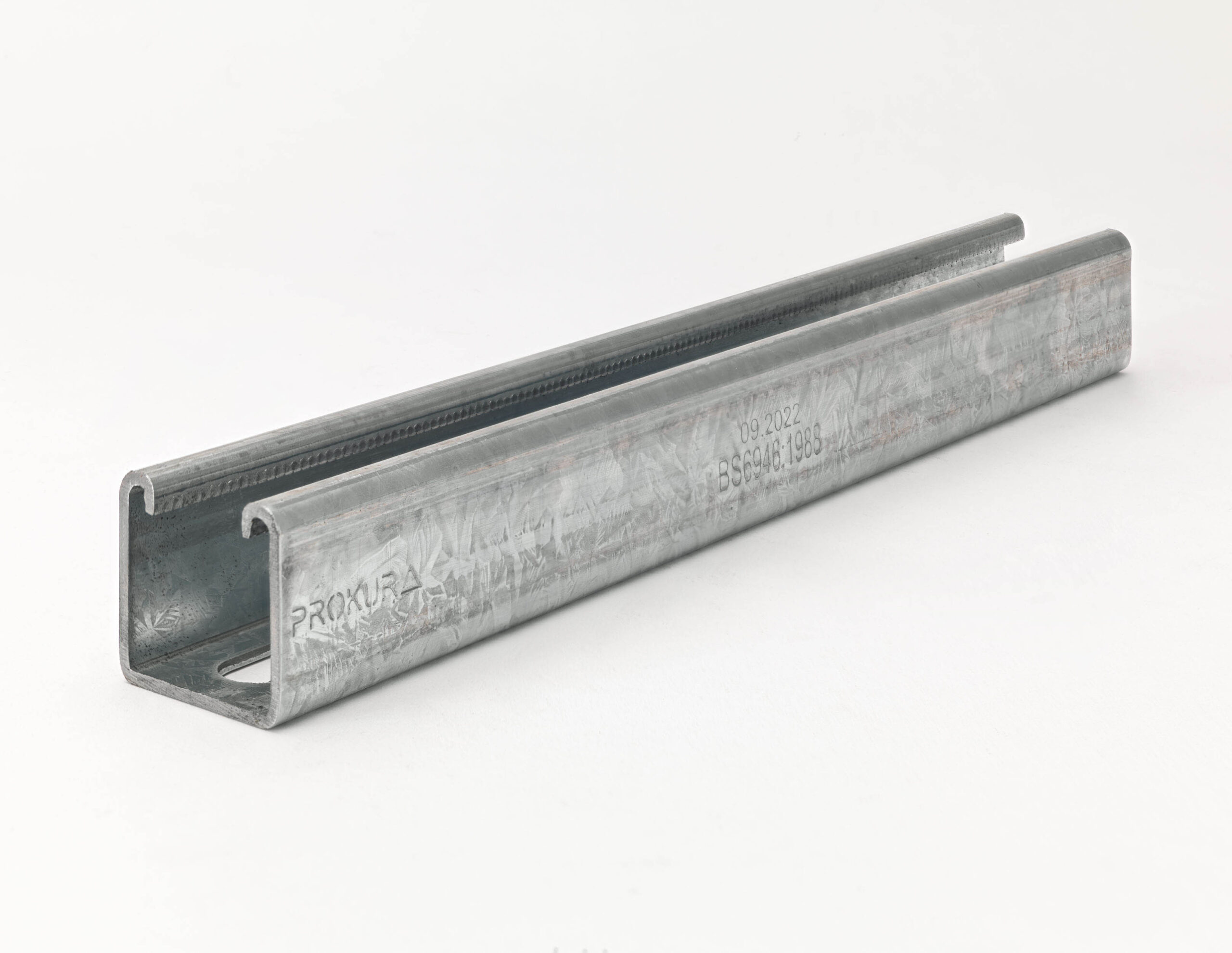 41x41x2.5mm Slotted Channel Pre-Galv 3000mm BS6946:1988 - Image 2