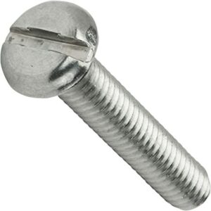 M6 x 20mm Pan Head Slotted Machine Screws A4 Stainless Steel DIN85