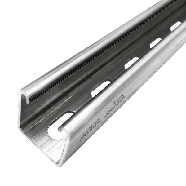 41x41x2.5mm Slotted Channel 6000mm A4 Stainless Steel GR316 / BS6946-1988