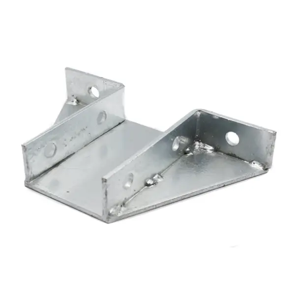 Gusseted double channel base plate, hot dip galvanised